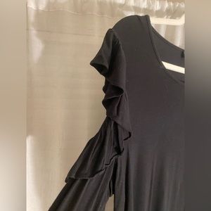 Karl Lagerfield Tall Cold Shoulder Top by Long Tall Sally